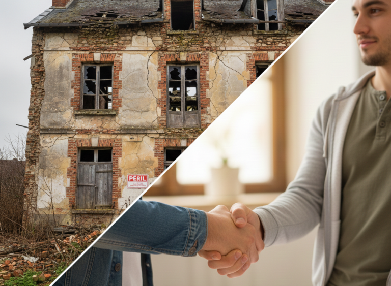 Vendre une maison en péril en France : On vous l&rsquo;achète !