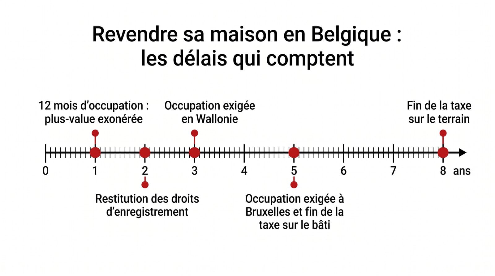 Après combien de temps peut-on revendre sa maison en Belgique ? 1 Les délais fiscaux à connaître avant de revendre un bien en Belgique